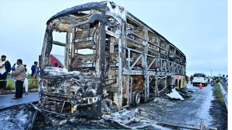 Bus burning